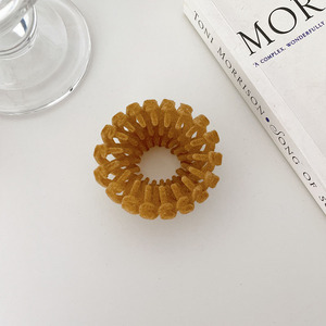 Colorful <strong>Bird</strong> <strong>Nest</strong> Round Shape Retractable <strong>Hair</strong> <strong>Clip</strong> Flocking <strong>Hair</strong> Claw <strong>Clips</strong> for Women - Product Image 6
