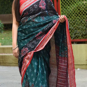 Saree moderne en lin à impression numérique Style unique Vêtements indiens et pakistanais Produit tendance - Product Image 5