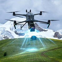 Scanner laser UAV GreenValley LiAir H800 en stock, portée de 1000 m, 100 °   Cartographie topographique de grande surface à champ de vision large et haute précision