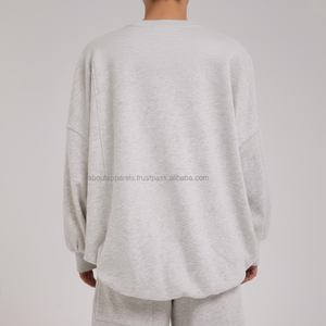 Venta al por mayor de las mujeres de moda Casual de cuello redondo pulóver espalda abierta gota hombro recortado sudaderas con capucha - Product Image 1