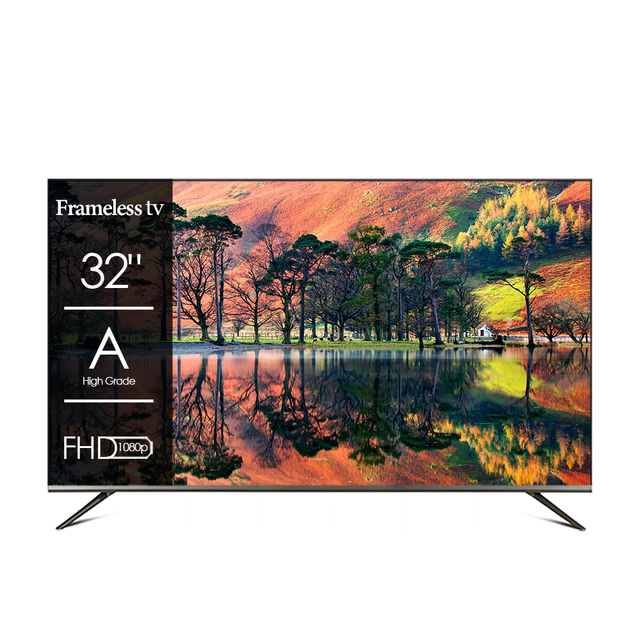 Frameless 32" 2K FHD Panel Screen Television TV 40 43 Inch 4K Smart TV Android 13 Smart TV