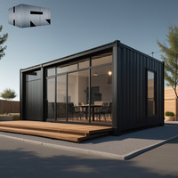 Maison de conteneur extensible de luxe avec deux chambres à coucher Maison préfabriquée en acier pour hôtels et appartements
