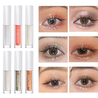 Maquillage des yeux Shimmer Liquid Eyeshadow 6 couleurs Waterproof Eye Shadow