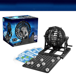 Jeu de loterie manuel rotatif avec 90 boules numérotées, jeu de société de table éducatif, jouet de tirage au sort pour la famille et les enfants en intérieur - Product Image 1
