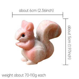 Tinh thể thủ công động vật Natur Mix Thạch Anh Khắc pha lê các loại màu khắc sóc cho món quà - Product Image 5