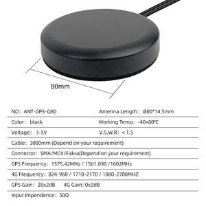 Vehículo universal <span class=keywords><strong>GSM</strong></span> 2,4G 3G 4G LTE <span class=keywords><strong>Gnss</strong></span> <span class=keywords><strong>GPS</strong></span> Antena aérea Adhesivo combinado externo 4G M Antena <span class=keywords><strong>GPS</strong></span> - Product Image 3