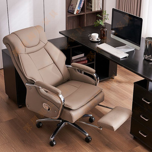 Silla Ejecutiva de Cuero Vacuno de Lujo, Diseño Contemporáneo, Altura Ajustable, Giratoria, para Directores y Gerentes - Product Image 5