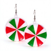 Boucles d'oreilles lumineuses en forme de bonbons, décoratives et colorées, pour soirées, cadeaux pour femmes et filles, vente en gros, en stock