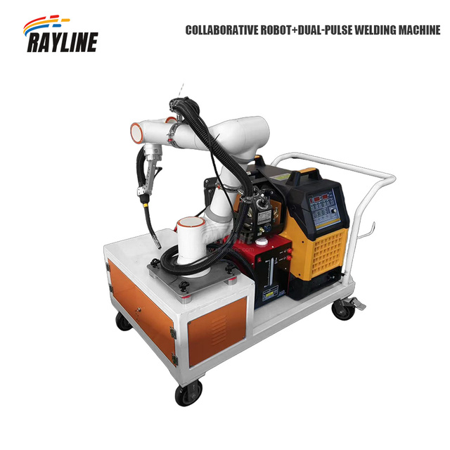 AI Cobot Collaborative Robot 6 Axis Welding Robot Arm +500A Pulse Welder for Stainless Carbon Steel