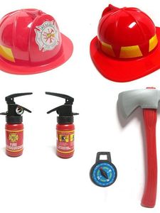 Trẻ em chơi nhà nhập vai phù hợp với lính cứu hỏa phù hợp với Lửa Anh Hùng Vest Đỏ lửa máy bay chiến đấu vest - Product Image 5