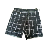 Short de bain pour homme en Spandex/Polyester, respirant, séchage rapide, taille élastique, motif personnalisé, logo sur la jambe gauche, tissu numérique peigné