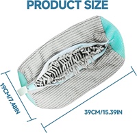 Conception intelligente Sac de lavage en tissu durable pour baskets Sac de lavage réutilisable pour chaussures Sac de machine à laver pour vêtements Chaussures Beauté Soins personnels