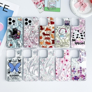 TPU Bumper Bowknot In Trong Suốt Dễ Thương Mới Mèo Tình Yêu Thỏ Antifall Màu Hồng Bow Phim Hoạt Hình Long Lanh Sốc In Ấn Điện Thoại Di Động Trường Hợp - Product Image 1