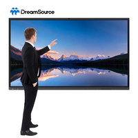 Интерактивная доска 4K LCD HD с сенсорным экраном (40 точек касания) и ИИ-ассистентом для школьного обучения, 55, 65, 75, 86 дюймов, по заводской цене