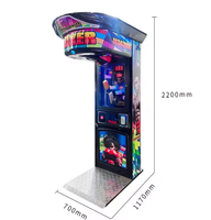 Nouvelle machine de jeu de boxe à monnayeur en métal et plastique, machine d'arcade à fort rendement avec distributeur de cadeaux (téléphones et montres)