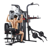 Appareil de Musculation Multifonctionnel à 4 Postes pour la Maison
