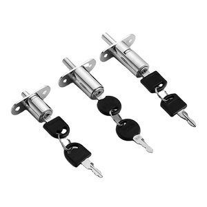 Modern 105 Anti-Lock Keyless <b>Wooden</b> Cabinet Door for <b>Desk</b> <b>Drawer</b> Zinc Alloy & Steel with Iron Key Furniture Lock for Office Use - Product Image 1