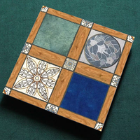 Carrelage imitation brique de pierre antique moderne, en porcelaine, double chargement, 600x600, pour extérieur, style rustique rétro américain
