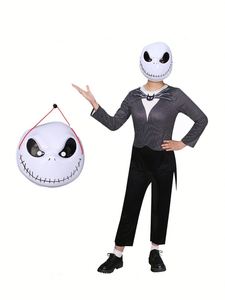 Halloween <b>Jack</b> Skeleton Costume Men Women Cosplay Masks Featuring Frightening King Animal Ghost <b>Suit</b> Cloak Pants Jumpsuit - Product Image 5