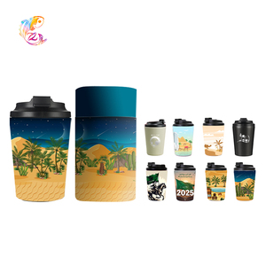 ZP 12oz tazza di caffè <span class=keywords><strong>Design</strong></span> tazza 500ml isolato doppia parete caffè Thermo SA 12oz tazza di caffè con paglia - Product Image 1