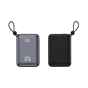 พาวเวอร์แบงค์ 22.5W 20000mAh พร้อมสายชาร์จในตัวคู่, แบตเตอรี่พกพาความจุสูง 4 พอร์ต - Product Image 4