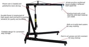 2 طن للطي رافعة محرك هيدروليكي أدوات السيارة-رافعات السيارة - Product Image 5