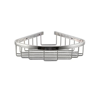 Porte-serviettes moderne monocouche en acier inoxydable 304 chromé cuisine salle de bain coin panier de rangement douche Caddy