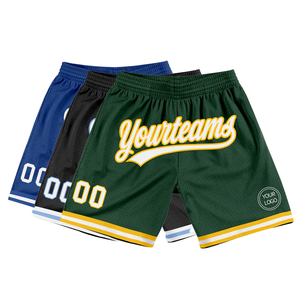 Shorts de football unisexe en maille double couche, 100 % polyester, personnalisables par sublimation, à séchage rapide, entrejambe de 5 pouces, pour hommes, athlétiques et vierges - Product Image 1
