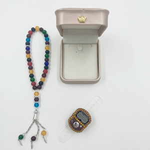 Set Regalo Islamico per Matrimoni ed Eid: Mini Corano, Tasbeeha, Contatore Digitale, Calibro a Perno - Bomboniere per Matrimoni Musulmani - Product Image 6