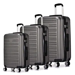 New Arrival ABS PC premium travel luggage carry bag rolling suitcase set