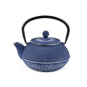 Tetera de Hierro Fundido Excelsa de 80 Cl, Azul con Diseño de Puntos, para Preparar Té - Product Image 3