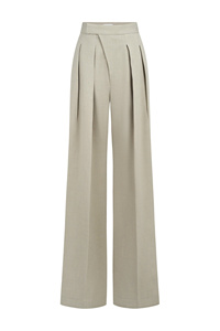 กางเกงผ้าไหมแบบเรียบง่ายของผู้หญิงที่สง่างามคอลเลกชันฤดูใบไม้ร่วงที่มีเสน่ห์บริการ ODM คลาสสิกเทคนิคการซักแบบคลาสสิกสำหรับสำนักงาน - Product Image 2