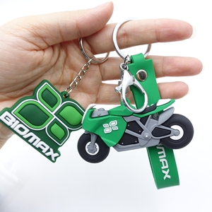 カスタムデザイナー2D 3Dソフト<span class=keywords><strong>Pvc</strong></span>キーチェーンラバーキーチェーンチャームシリコンキーリングパーソナライズされたロゴグリーン<span class=keywords><strong>Pvc</strong></span>キーホルダー - Product Image 2