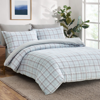 Parure de lit personnalisée 100 % polyester tissé imprimé, housse de couette et draps 200 fils/pouce² toutes saisons, vente en gros en dropshipping