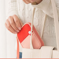 Bolsa de Medicamentos Portátil Mini, Bolsa de Primeros Auxilios de Viaje, Estuche Organizador Médico Pequeño con Correa para la Muñeca, Bolsa de Almacenamiento de Medicamentos Portátil