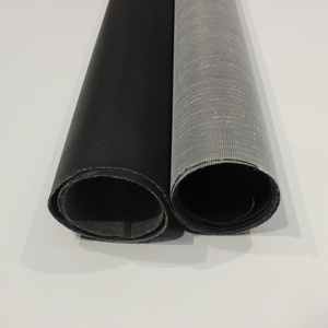 Cuir synthétique 0,6 mm grain <span class=keywords><strong>litchi</strong></span> avec support tricoté 75D pour sacs, portefeuilles, couvertures de carnets - Product Image 2