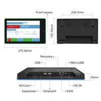 Tablette PC Android 8.1 IPS PoE de 10 pouces pour utilisation en intérieur dans les métros et les salles de réunion des détaillants, avec affichage de texte et d'animations 2 Go/16 Go