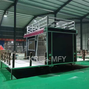 ร้านกาแฟคอนเทนเนอร์สำเร็จรูปขนาด 20 ฟุต ดีไซน์ร่วมสมัยสองชั้น หรูหรา แข็งแรง ทนทาน - Product Image 3