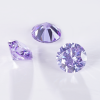 Pierre synthétique de laboratoire Starsgem, zircone cubique de couleur pierre de naissance, taille brillant rond