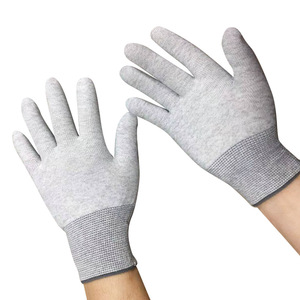 Guantes de seguridad antiestáticos de fibra de carbono, totalmente texturizados, transpirables, para cortar vidrio, cocina y carpintería - Product Image 1