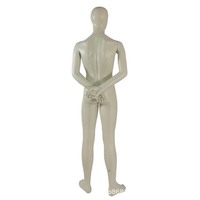Mannequin Homme Sans Tête pour Vitrine, Corps Entier, en Fibre de Verre Blanc Mat, Réaliste, Présentoir de Vêtements ; Personnalisable