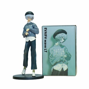 Figurine de collection <span class=keywords><strong>Rei</strong></span> <span class=keywords><strong>Ayanami</strong></span> EVA Bleue du film Neon Genesis Evangelion, en résine écologique, pour décoration de Noël - Product Image 1