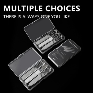 Lime <span class=keywords><strong>à</strong></span> <span class=keywords><strong>ongles</strong></span> transparente double face <span class=keywords><strong>en</strong></span> verre, bande de polissage pour manucure, outil magique de ponçage et d'éclaircissement pour nail art, lot de 3 - Product Image 4