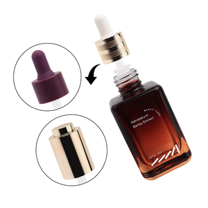 <span class=keywords><strong>FINSPOT</strong></span> Flacon compte-gouttes en verre de 50 ml pour sérum cosmétique de luxe avec bouchon doré - Product Image 5