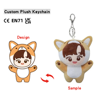 OEM ODM Anime Kawaii Mignons Mini Jouets en Peluche Porte-clés Personnalisés