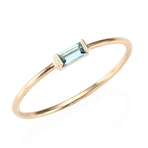 Silmple Style 925 Sterling Silver Yellow Gold Plated Black Diamond <b>Dainty</b> <b>Ring</b> Set - Product Image 4