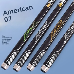 Queue de billard Jaguar Q7 1/2 Split American Nine-ball, queue de billard chinoise Black 8, grosse tête 13 mm, érable nord-américain, 20 OZ - Product Image 1