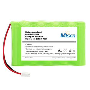 Panneau d'alarme ODM Misen Connect + RE524X 508X 6100P Batterie de remplacement 6V 2500mAh Ni-MH pour système d'alarme Helix <span class=keywords><strong>Alula</strong></span> - Product Image 1