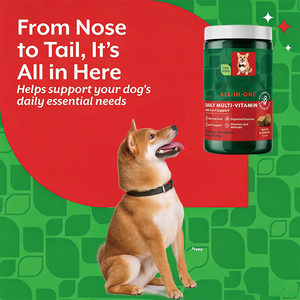 Fusion de saveurs bacon-poulet pour chiens : Multivitamines quotidiennes avec soutien 4-en-1 pour la santé de la peau, des articulations et de l'intestin – Marque privée - Product Image 5