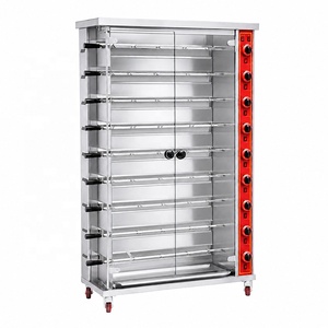 Asador Vertical <span class=keywords><strong>de</strong></span> Pollo <span class=keywords><strong>de</strong></span> Acero Inoxidable, Asador Comercial Eléctrico a Gas - Product Image 6